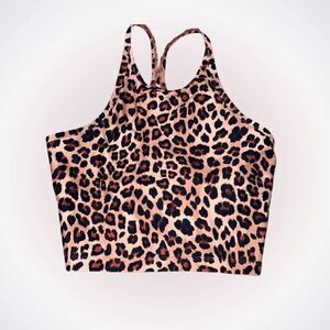 Summer Salt high neck sports bra cheetah animal print | Sz S